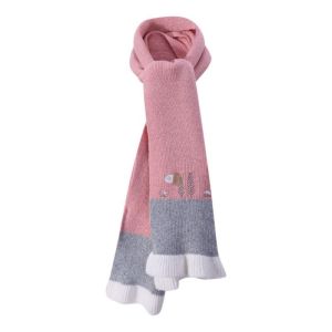 Wholesale Girl Cashmere Scarf With Cute Pattern Kids Knitted Cashmere Scarf From China Supplier