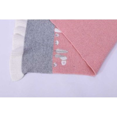 Wholesale Girl Cashmere Scarf With Cute Pattern Kids Knitted Cashmere Scarf From China Supplier