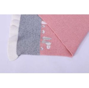 Wholesale Girl Cashmere Scarf With Cute Pattern Kids Knitted Cashmere Scarf From China Supplier