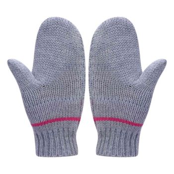 Wholesale Girls's Mitten Wool Cashmere Blend Soft Gloves With Jacquard Pattern Kids Cashmere Gloves