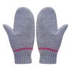 Wholesale Girls's Mitten Wool Cashmere Blend Soft Gloves With Jacquard Pattern Kids Cashmere Gloves