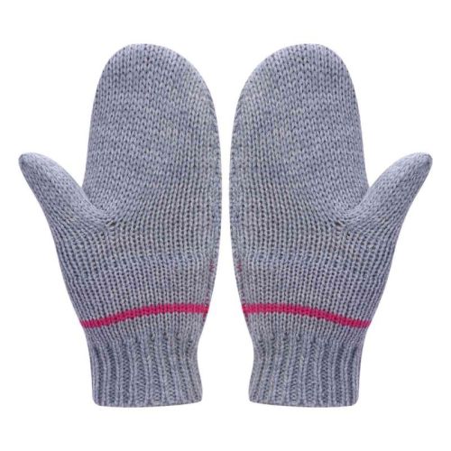 Wholesale Girls's Mitten Wool Cashmere Blend Soft Gloves With Jacquard Pattern Kids Cashmere Gloves