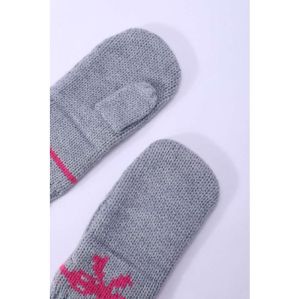Wholesale Girls's Mitten Wool Cashmere Blend Soft Gloves With Jacquard Pattern Kids Cashmere Gloves