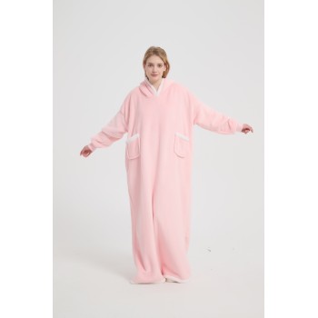 High Quality Flannel OEM Hooded Blanket FlannelFabric Hooded Blanket Wholesale From China