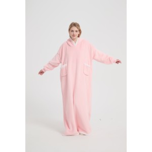 Soft Flannel OEM Hooded Blanket Wholesale Soft Flannel Fabric Hooded Blanket Wholesale