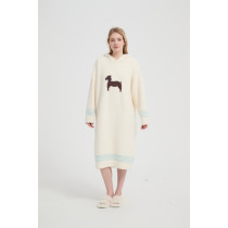 Wholesaler of Knitted Hooded Wearable Blanket Supplier of Knit Hooded Blanket From Chinese Factory