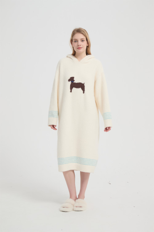 Wholesaler of Knitted Hooded Wearable Blanket Supplier of Knit Hooded Blanket From Chinese Factory