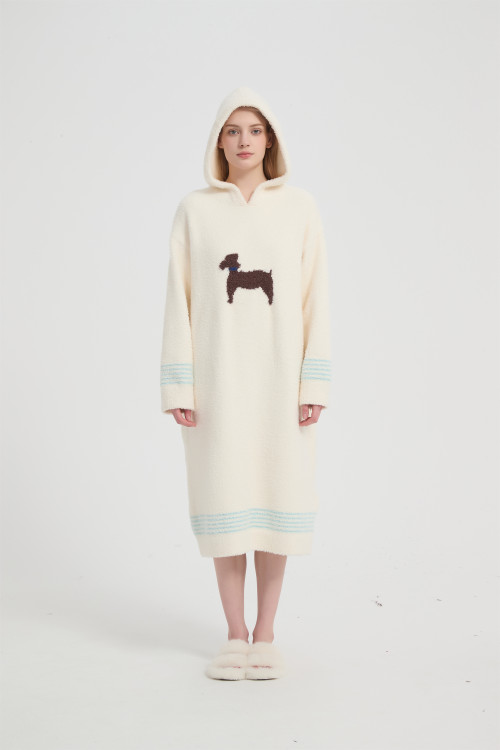 Wholesaler of Knitted Hooded Wearable Blanket Supplier of Knit Hooded Blanket From Chinese Factory