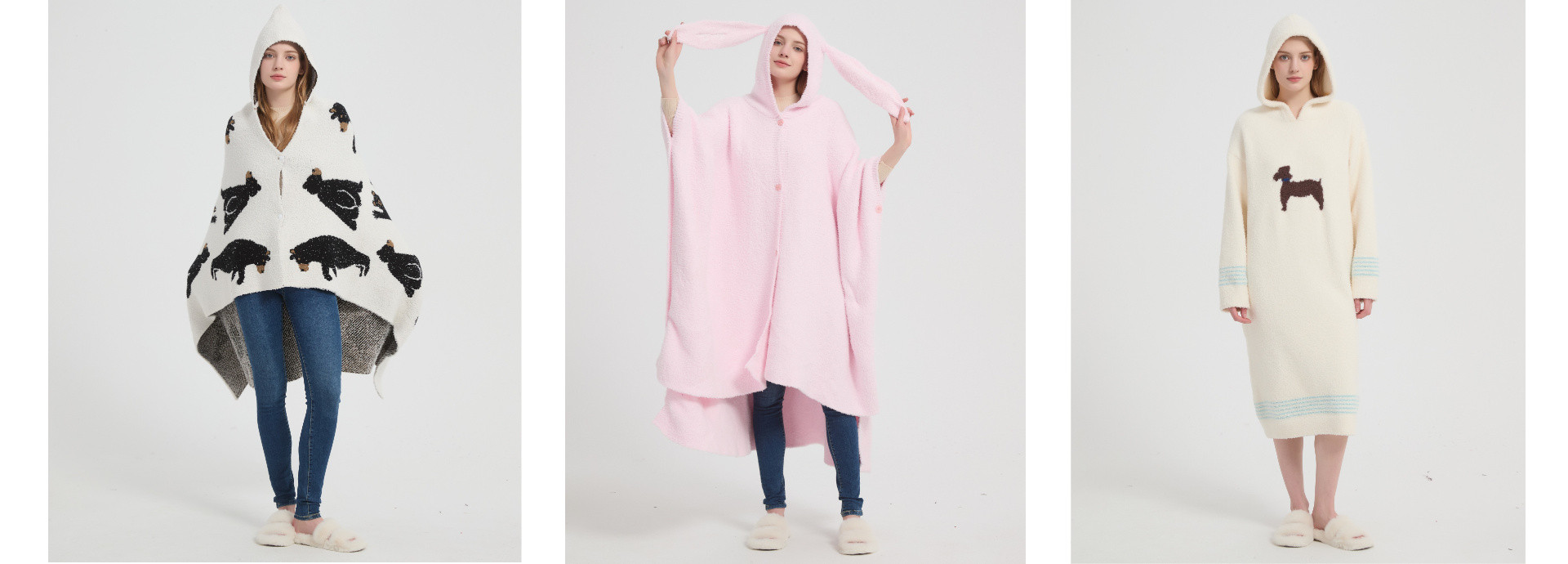 Knit Hooded Blanket – Your Warmest Wrap for Every Moment.