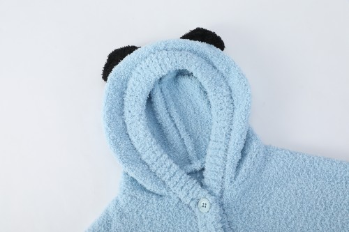 Wholesale of Kids Knitted Hooded Blanket Supplier of Kids Knit Hooded Wearable Blanket From China