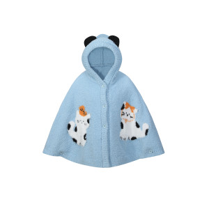 Wholesale of Kids Knitted Hooded Blanket Supplier of Kids Knit Hooded Wearable Blanket From China