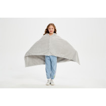Supplier of Kids Knitted Hooded Wearable Blanket Kids Knit Hooded Blanket From Chinese Factory