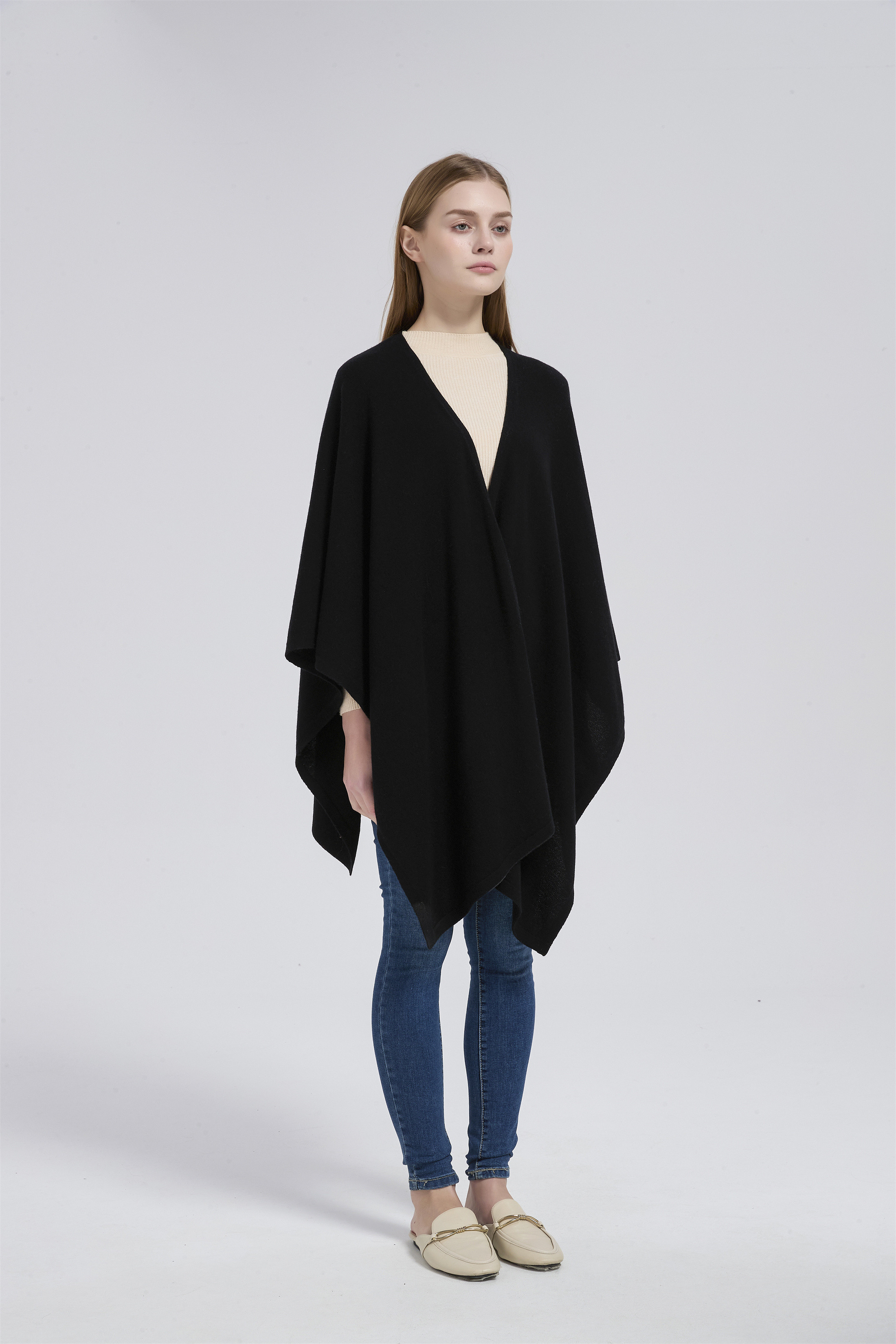 Wool Cashmere Knitted Throw