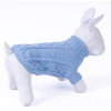 Small Dog Pullover Sweater Cold Weather Cable Knitwear Classic Turtleneck Thick Warm Clothes for Chihuahua Bulldog Dachshund Pug Yorkie