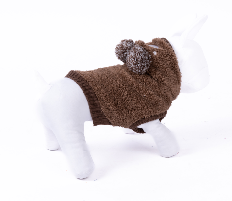 Pet Dog Sweater Hoodie Winter Warm Puppy Clothes Plush Cute Pet Jumpsuit pet dog Outfit Apparel Coat