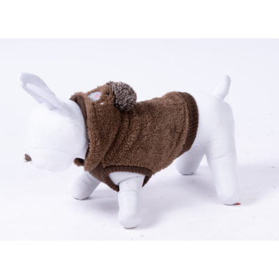 Medium Sized Small Dog Sweater Hoodie Winter Warm Puppy Clothes Plush Cute Pet Jumpsuit