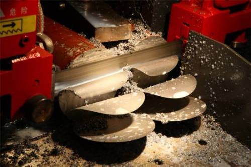 automatic horizontal metal band saw cutting machine with 34×1.1*4930mm blade | automatic band saw machine for steel bar cutting