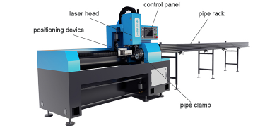 Semi automatic fiber laser pipe cutting machine