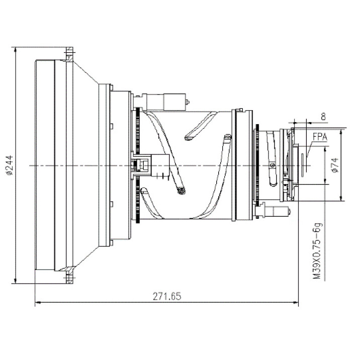 IR zoom lens 29-261mm f/0.85-1.3
