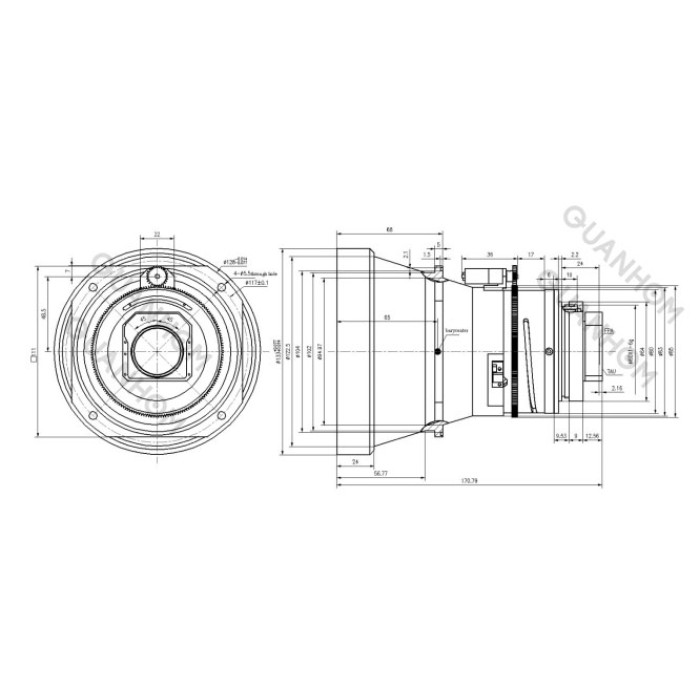 Motorized Focus LWIR Lens 120mm f/1.0