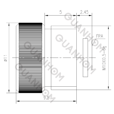 Зум-объектив lwir 3 мм f / 1,0 丨 мини-объектив