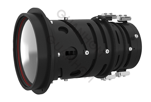 What are the disadvantages of the nested guide mechanism commonly used in continuous zoom lenses?