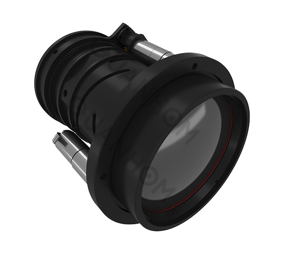 Sistema de lentes con zoom infrarrojo para detección de objetivos