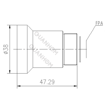 Fixed Athermalized IR Lens 9mm f/1.0