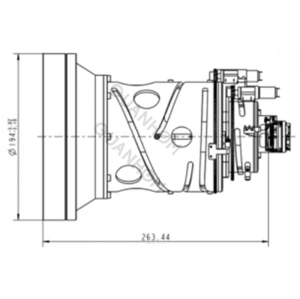Объектив непрерывного масштабирования LWIR 25–225 мм f/0,92–1,3