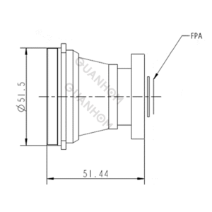 Objectif IR athermalisé fixe 45mm f/1.1