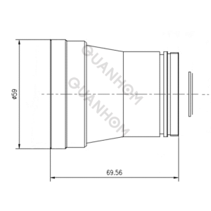 Objectif LWIR athermalisé fixe 50mm f/1.0丨HD