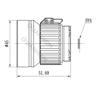 LWIR Manual Focus Lens 40mm f/1.0