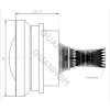 Lente infrarroja manual MWIR 50 mm f/2.0