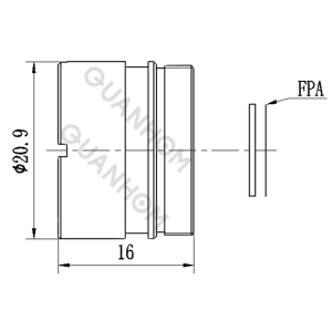 Fixed Athermalized IR Lens 9.1mm f/1.0