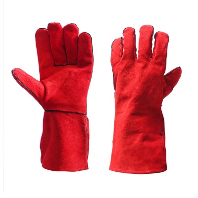 WELDERS GAUNTLETS WELDING GLOVES 14 inch heat resistant leather welders gloves
