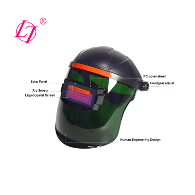 Light Weight Solar Powered Hood Auto Darkening Welding Helmet with Sensitive Delay Shade Adjustable 4/9-13 for MIG TIG ARC Weld