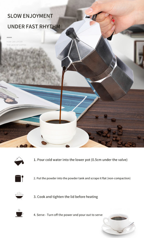 100ml مصنع بيع مختلف صب على القهوة بالتنقيط غلاية غلاية القهوة وعاء