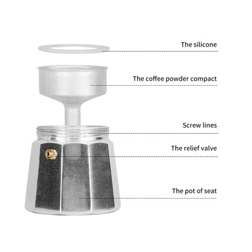 100ml مصنع بيع مختلف صب على القهوة بالتنقيط غلاية غلاية القهوة وعاء