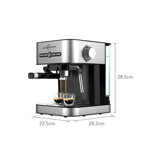 Machine à expresso à 15 bars avec fabrication de café au lait à la vapeur