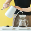 بيع المصنع مباشرة غلاية القهوة معقوفة الفولاذ المقاوم للصدأ مقبض خشبي الشاي القهوة بالتنقيط على غلاية القهوة