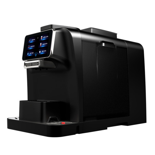 آلة صنع القهوة الأوتوماتيكية الفائقة مع آلة صنع قهوة الإسبريسو التجارية بالثلاجة المدمجة