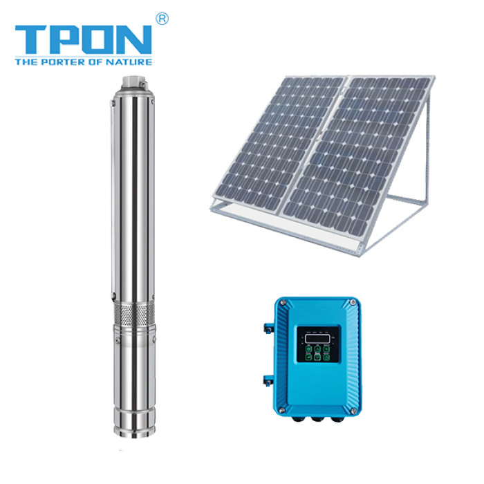 3 Inch Solar Powered Submersible Water Pump Borehole Irrigation Pump With Solar Panels