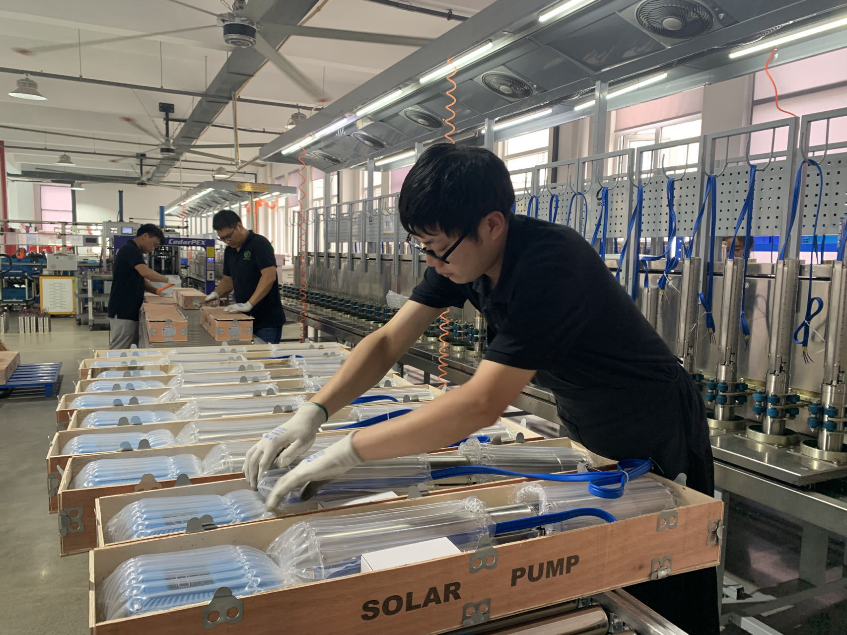 TPON Solar Pump Factory- Busy Production After May Day