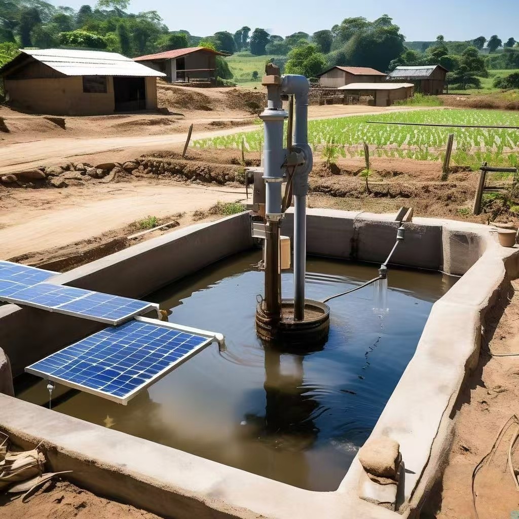 Solar-powered water pumping for remote areas