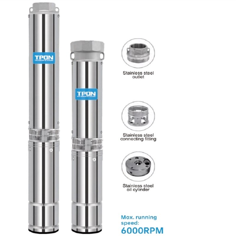 4 Inch High Speed Deep Well Submersible Pump| Corrosion resistance and heat resistance | Small sizes, deep depth, large flow | Factory Manufacturer | OEM/ODM