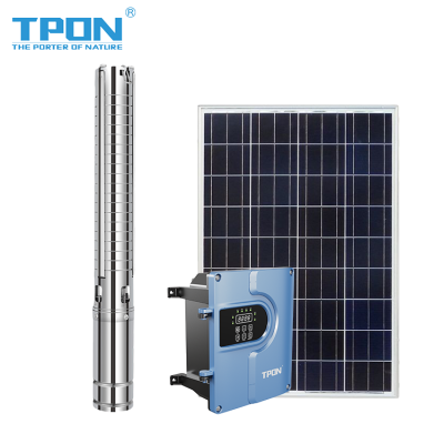 3 Inch Solar Deep Well Pump with Stainless Steel Impeller | Submersible Solar Water Pump Kit |Livestock Agriculture Irrigation |Factory Manufacturer | OEM/ODM