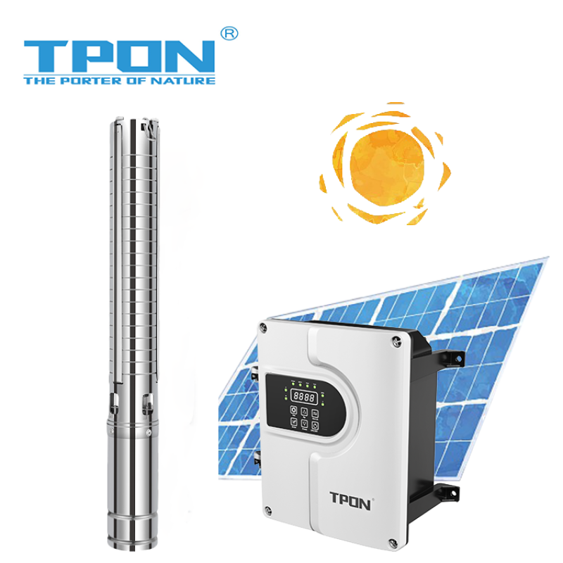 3 Inch Solar Powered Submersible Deep Well Pump | DC Irrigation Pump Livestock Cattle Manufacturers in China