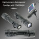 High power and super-brightness aluminium alloy LED flashlight for mountain climbing & Camping