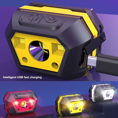 Smart LED sensor headlight for mountain climbing, night fishing and camping