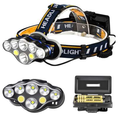كشافات LED عالية الطاقة ، مسافة طويلة من الإضاءة ، لتسلق الجبال والصيد الليلي والاستكشاف البري